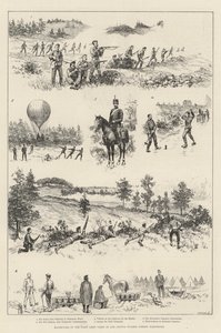 Manoeuvres of the First Army Corps in and around Wolmer Forest, Hampshire by English School