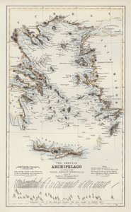 Map: The Grecian Archipelago, According to the English Admiralty Survey