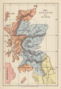 Map: The Kingdom of Scotia by English School