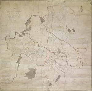 Map of Leeds, surveyed by John Tuke