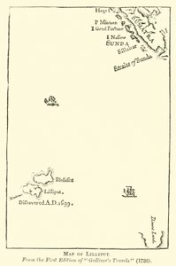 Map of Lilliput by English School