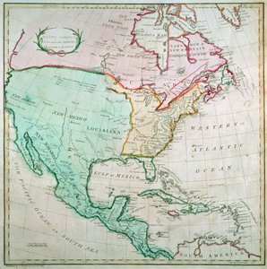 Map of North America, Published by T. Stackhouse, 1783