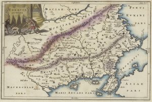 Map of Thracia by English School