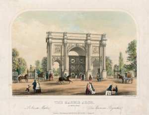 Marble Arch, Oxford Street, London by English School