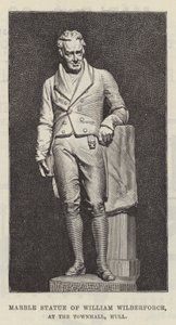 Marble Statue of William Wilberforce, at the Townhall, Hull by English School