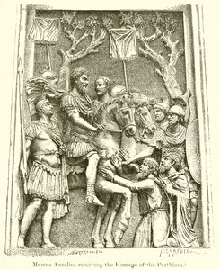 Marcus Aurelius Receiving the Homage of the Parthians by English School
