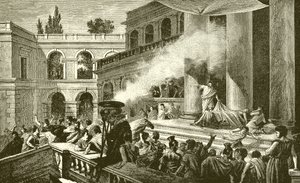 Mark Antony Showing the People the Corpse of Caesar by English School