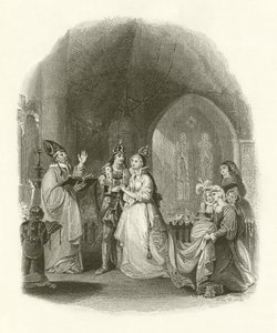 Marriage of Henry VII with Elizabeth of York by English School