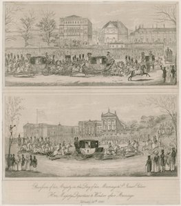 Marriage of Queen Victoria and Prince Albert, 10 February 1840 by English School