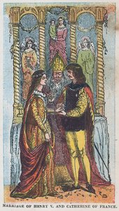 Marriage of King Henry V and Catherine of France by English School