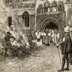 Martyrdom of John Hooper (c.1495-1555) at Gloucester