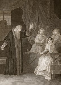 Mary Queen of Scots Reproved by Knox, Illustration from David Hume