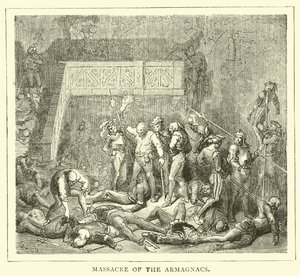 Massacre of the Armagnacs by English School