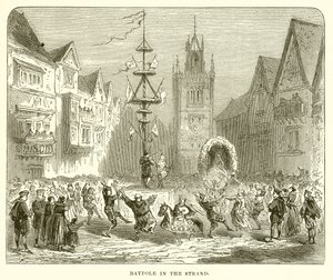 Maypole in the Strand by English School