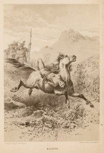 Mazeppa, based on the poem by Lord Byron by English School