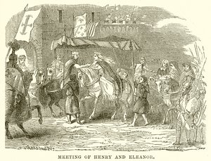 Meeting of Henry and Eleanor by English School