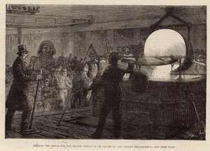 Melting the Metal for the Bronze Sphinx to be Placed on the Thames Embankment (engraving)