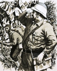 Melton Prior Marching through the Burmese Jungle with the 11th Bengal Native Infantry by English School