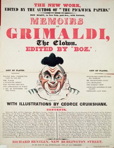 Memoirs of Grimaldi the clown, with illustrations by George Cruikshank, 1888 by English School