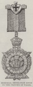 Memorial Decoration given to the Princess of Wales at the Opening of the Tower Bridge