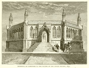 Memorial at Cawnpore to the Victims of the Indian Mutiny, 1857 by English School
