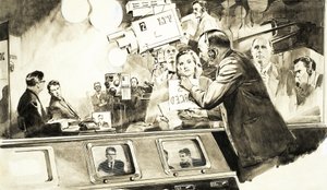 Mick Johnson, TV Reporter by English School