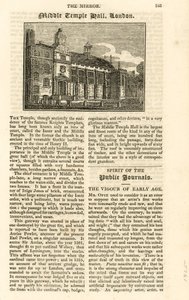 Middle Temple Hall by English School