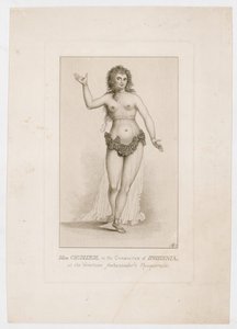 Miss Chudleigh, in the Character of Iphigenia, at the Venetian Ambassador