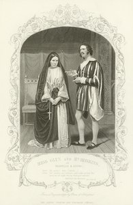 Miss Glyn and Mr Hoskins as Isabella and Lucio, Measure for Measure by English School