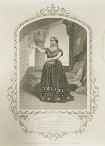 Miss Laura Addison as Imogen, in Cymbeline by William Shakespeare by English School