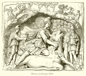 Mithra Sacrificing a Bull by English School