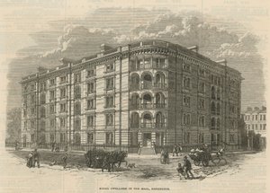 Model dwelling in the Mall, Kensington, London by English School