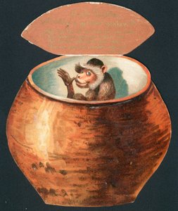Monkey in Pot by English School