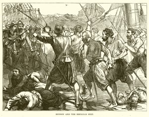 Monson and the Biscayan Ship by English School