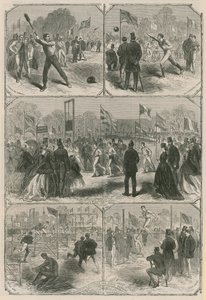 Montage of Illustrations Relating to the University College and Civil Service Athletic Sports by English School