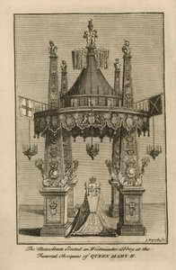 Monument to Queen Mary II by English School