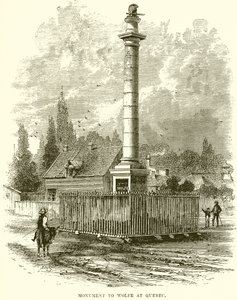 Monument to Wolfe at Quebec by English School