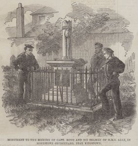 Monument to the Memory of Captain Boyd and Six Seamen of HMS Ajax, in Monkstown Churchyard, near Kingstown by English School