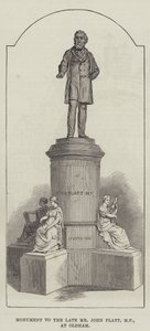 Monument to the late Mr John Platt, MP, at Oldham by English School