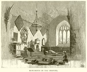 Monuments in the Chancel by English School