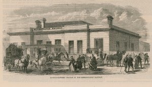 Moorgate Street Station of the Metropolitan Railway by English School