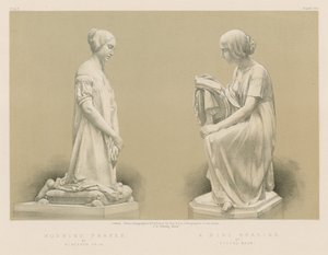 Morning Prayer; A Girl Reading by English School