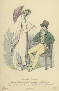 Morning and Evening Dress for Ladies and Gentlemen by English School