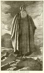 Moses Views the Promised Land by English School