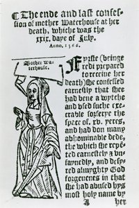 Mother Waterhouse (c.1503-1566), Pamphlet by English School