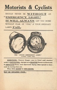 Motorists and Cyclists, Emergency Light by English School