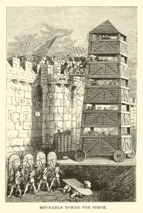 Moveable tower for Siege by English School