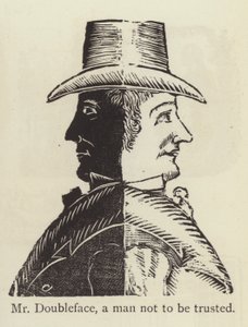 Mr Doubleface, a man not to be trusted by English School