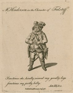 Mr Henderson in the character of Falstaff by English School
