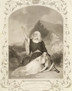 Mr. Macready as King Lear, Act V Scene 3, in the Play by William Shakespeare by English School